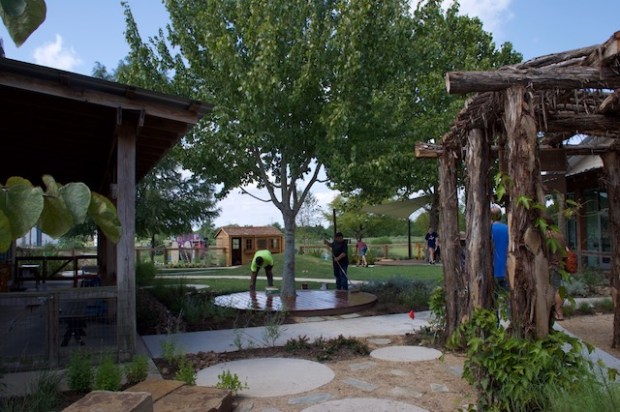 Finishing touches -- Little Acorn Park